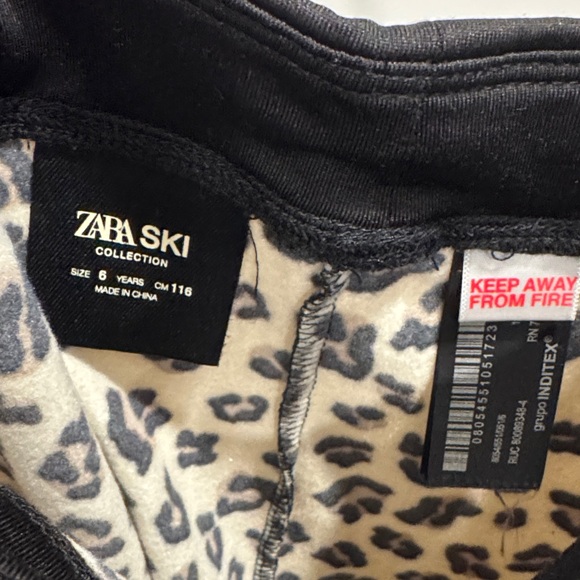 Zara Kids Leopard Print Matching Set - Tan and Black - Picture 5 of 5